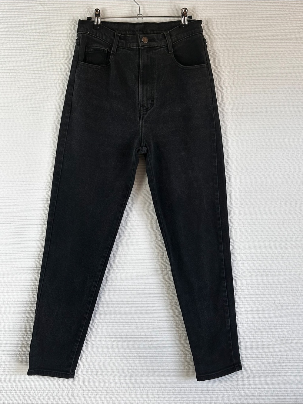 Vintage Jordache Black High-Rise Mom Jeans Size 14 / 30.5 – 90s Grunge Denim